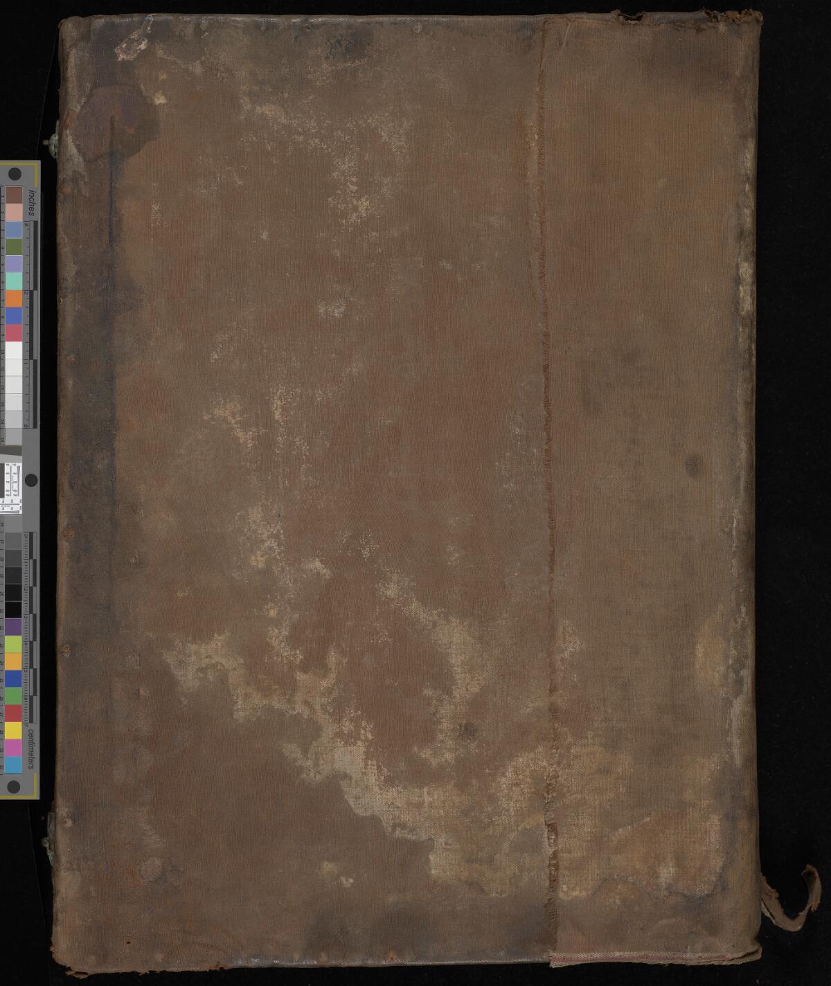 Front cover, Gaster Hebrew MS 2033 (Trilingual Pentateuch and Haftarot)