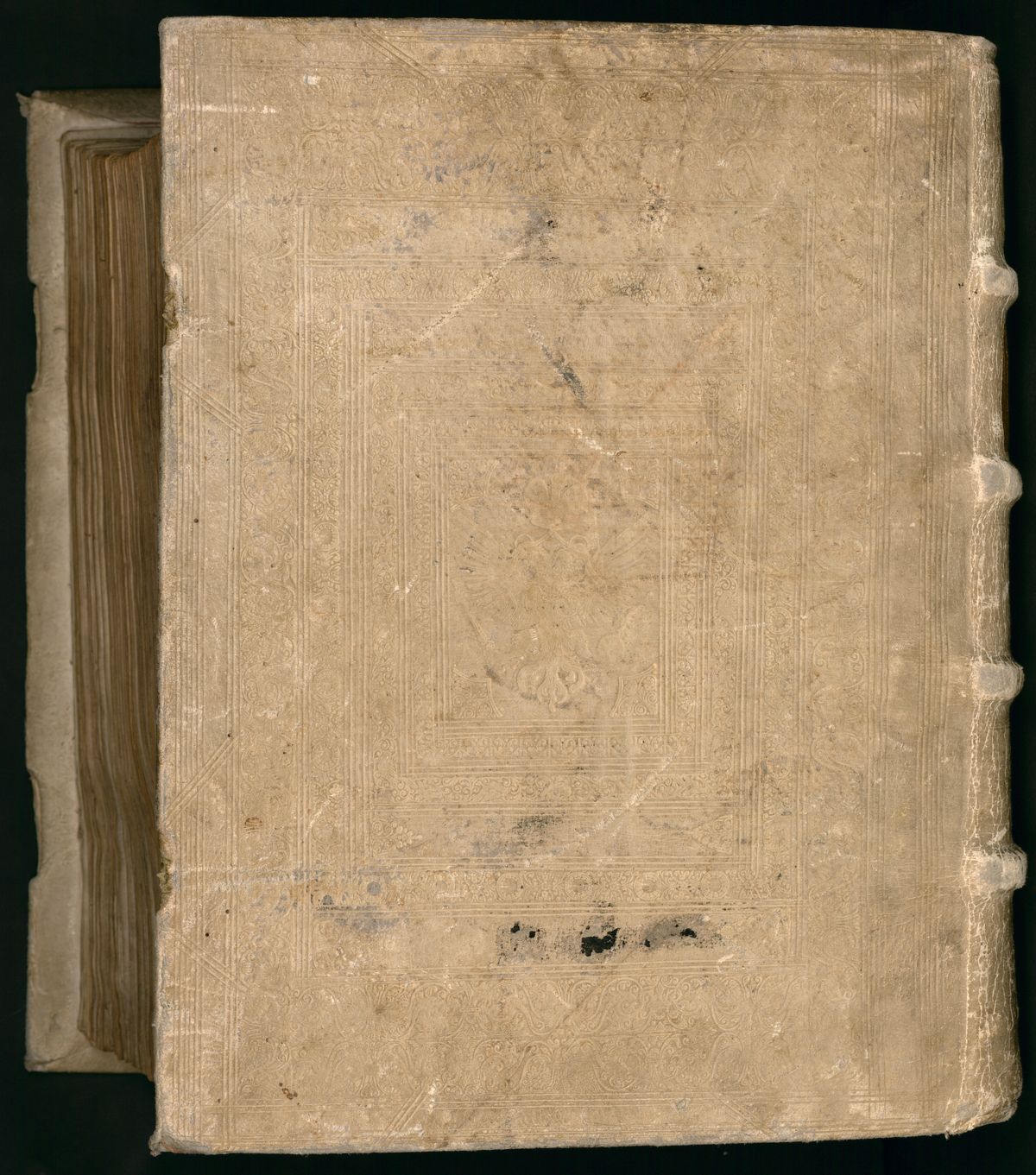 Front cover, Munich Cod. hebr. 2 (Pentateuch, Scrolls, and Haftarot)