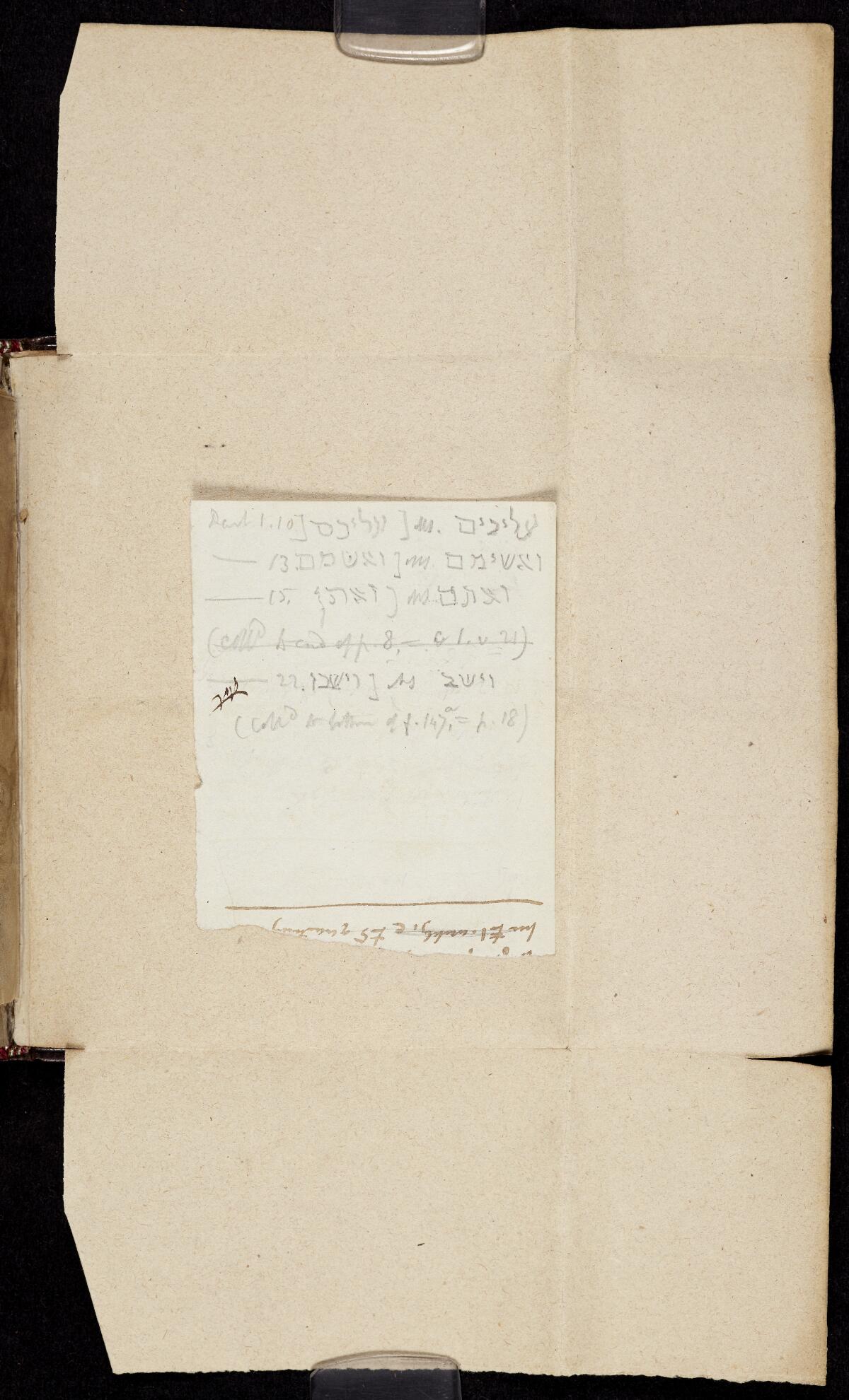 viib foldout ii, Manchester Hebrew MS 25 (Deuteronomy)