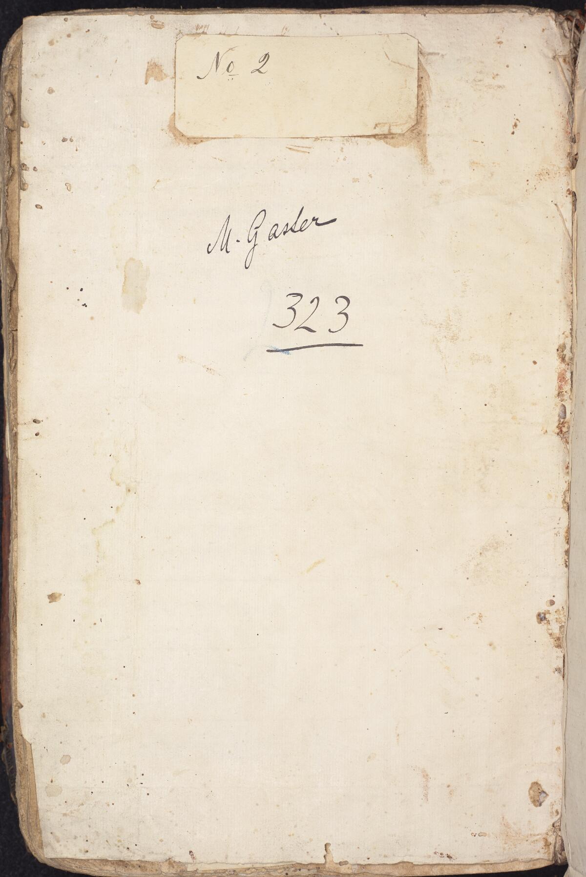 Folio ia, Gaster Hebrew MS 323 (Trilingual Leviticus–Deuteronomy)