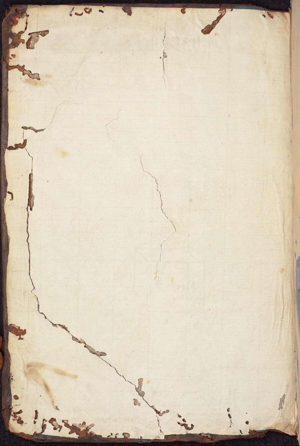 Back paste-down, Gaster Hebrew MS 322 (Trilingual Genesis and Exodus)