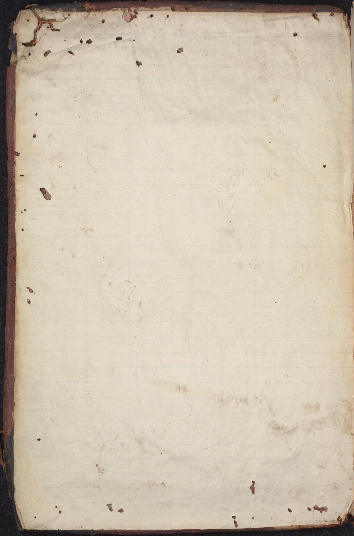 Back paste-down, Gaster Hebrew MS 323 (Trilingual Leviticus–Deuteronomy)