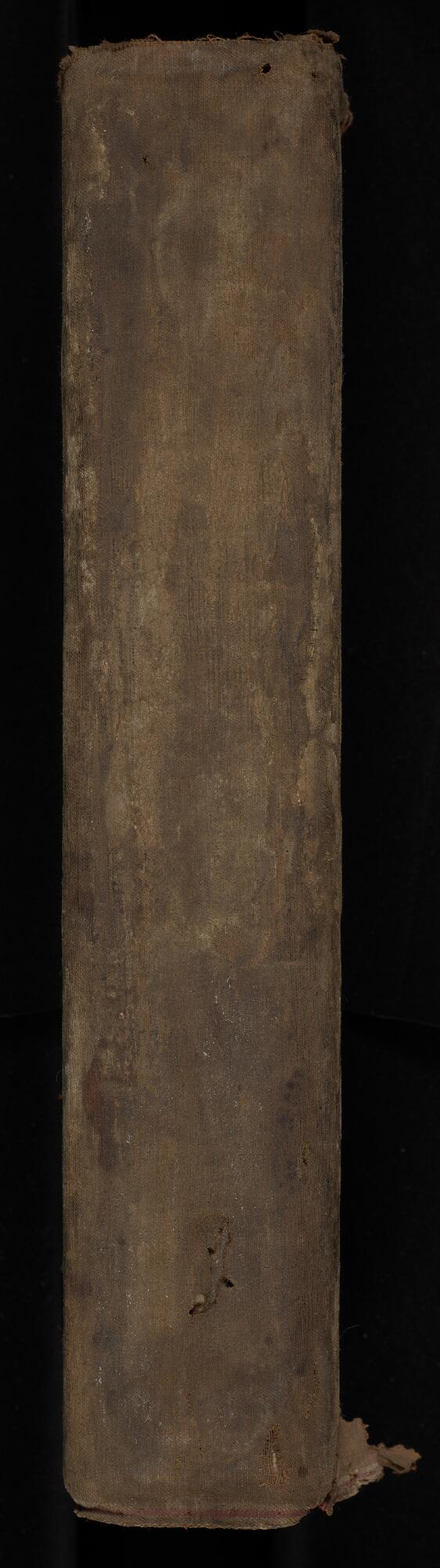 Spine, Gaster Hebrew MS 2033 (Trilingual Pentateuch and Haftarot)