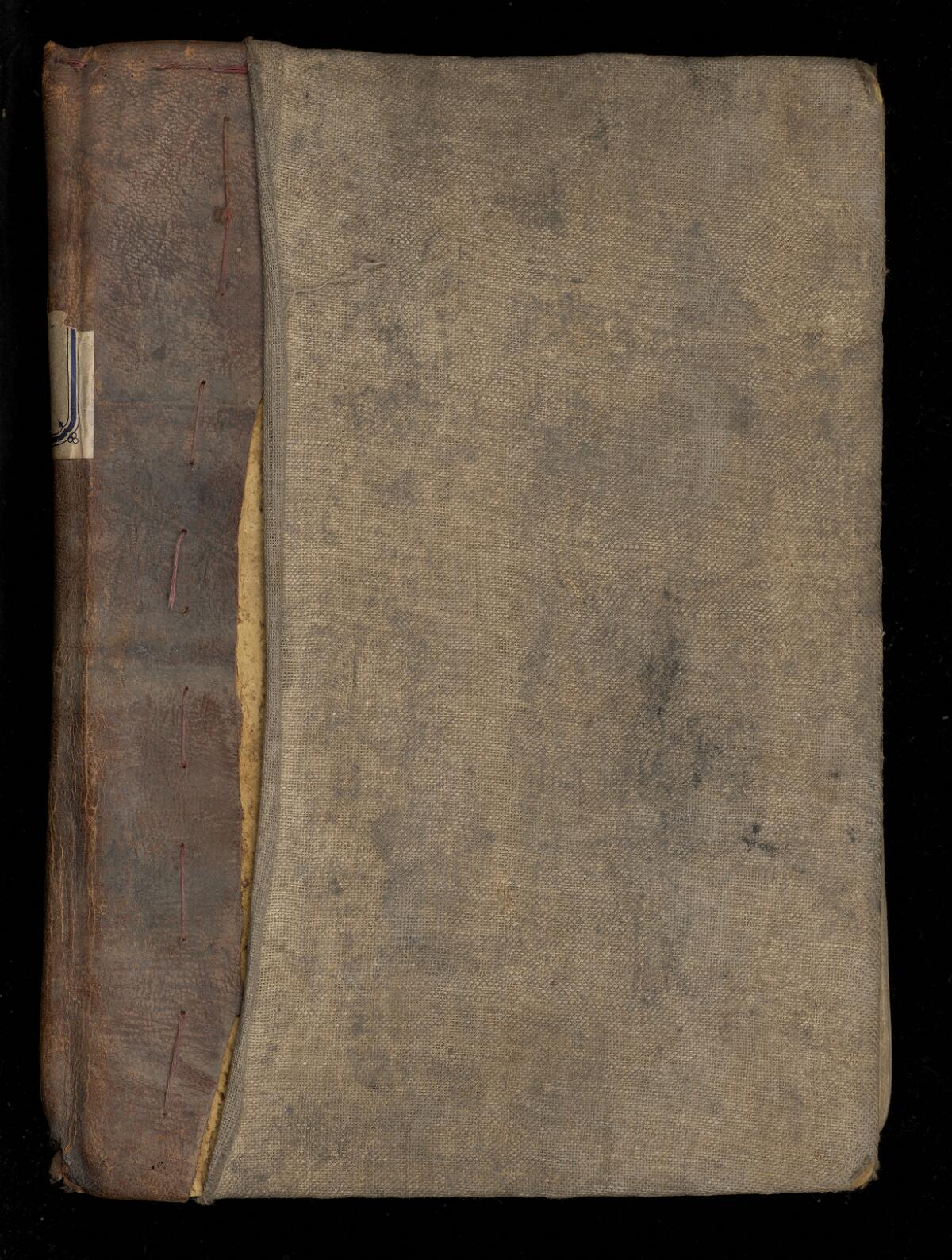 Back cover, Gaster Hebrew MS 2034 (Haftarot and Targum)