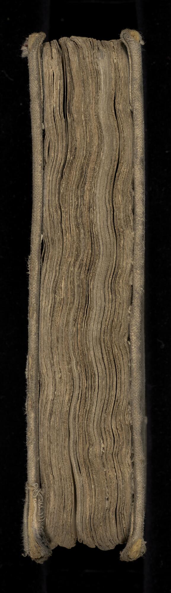 Fore edge, Gaster Hebrew MS 2034 (Haftarot and Targum)