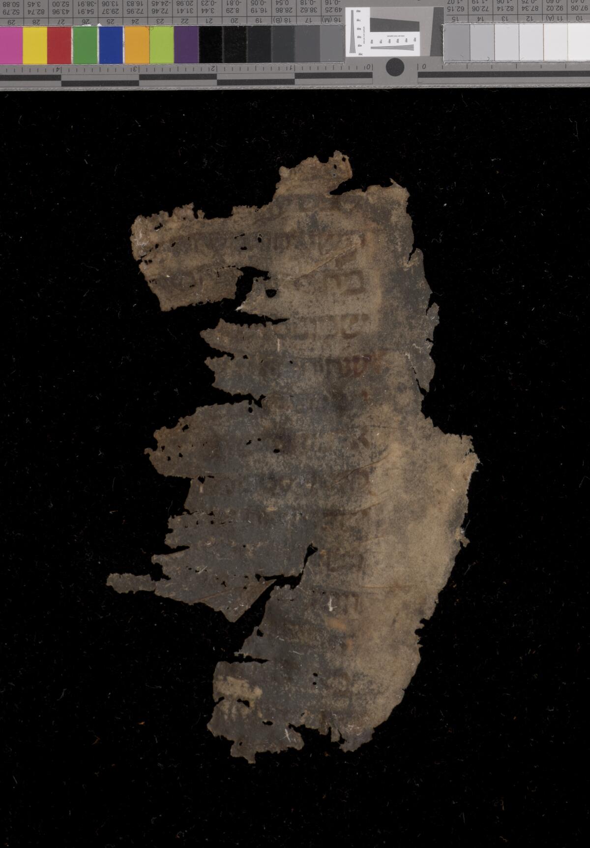 Detached fragment 1a, Gaster Hebrew MS 694 (Writings)