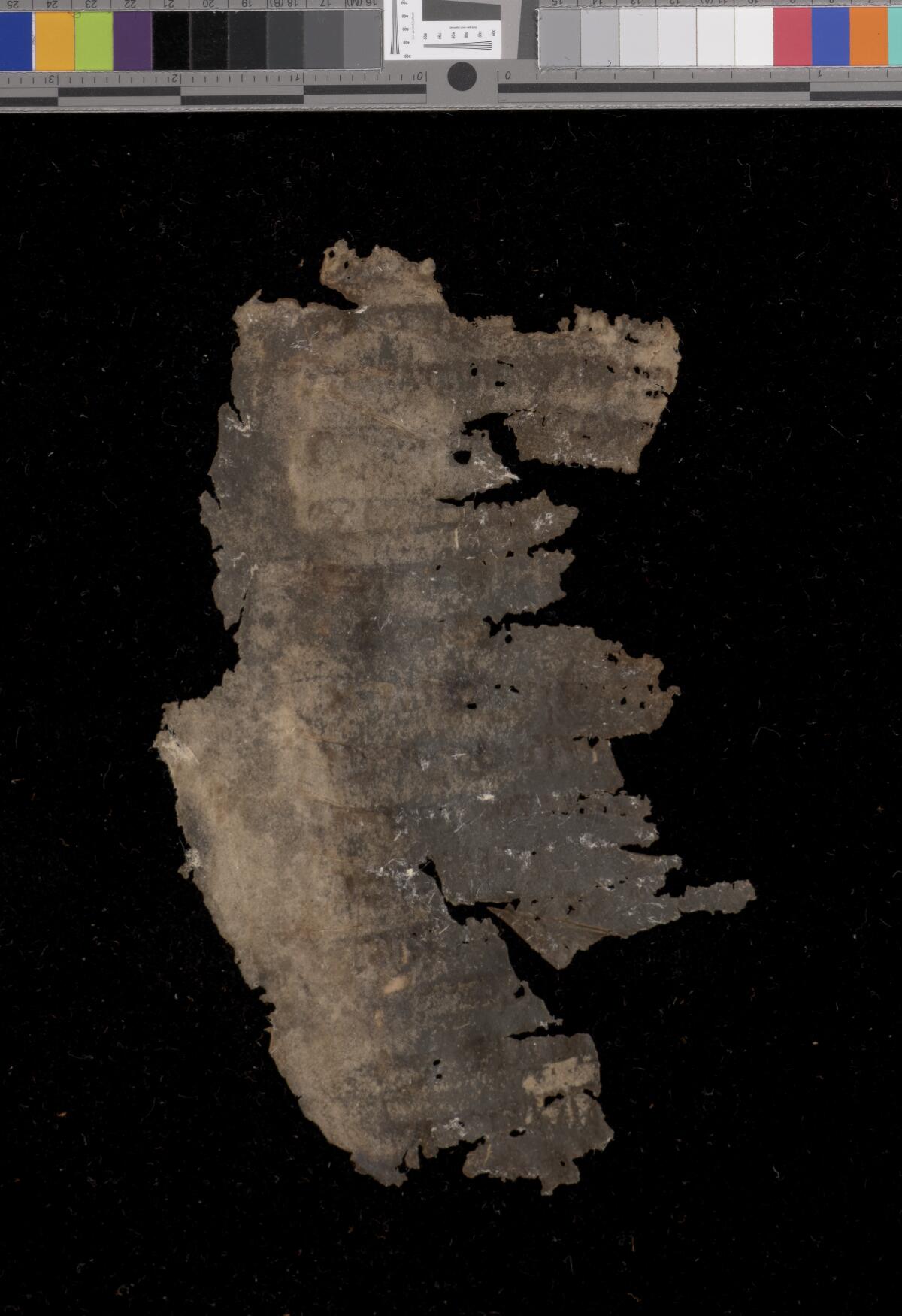 Detached fragment 1b, Gaster Hebrew MS 694 (Writings)