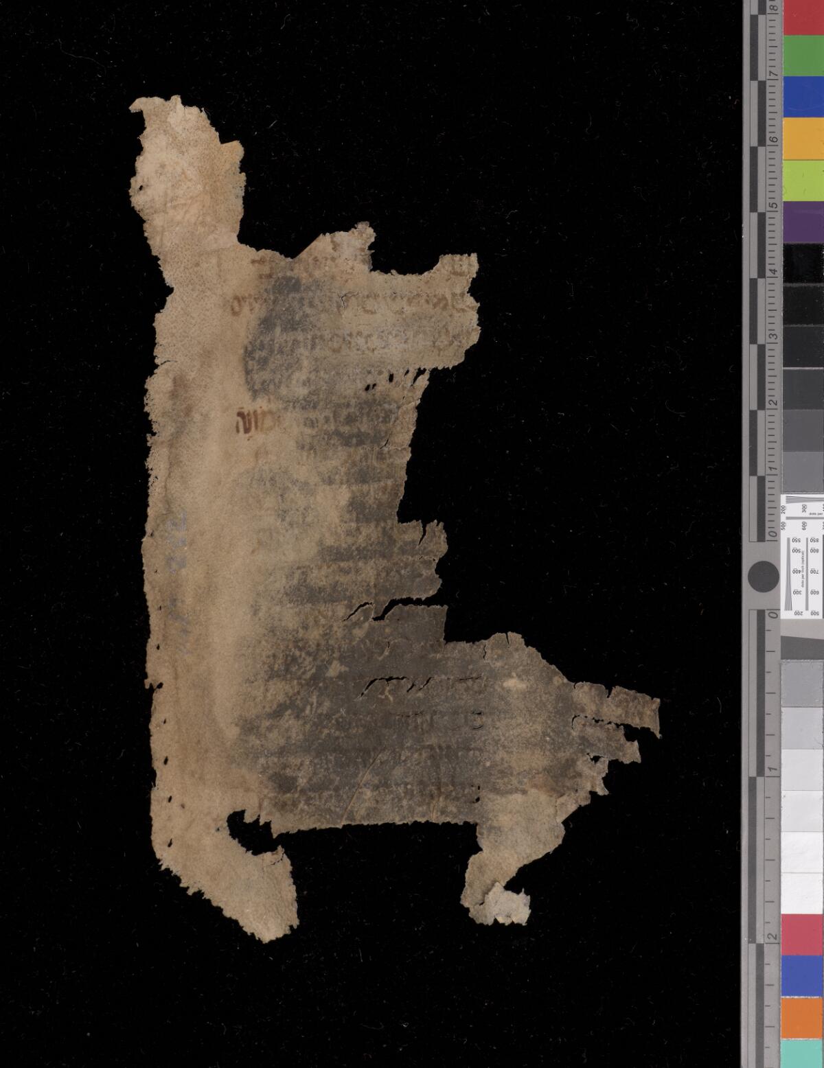 Detached fragment 2b, Gaster Hebrew MS 694 (Writings)