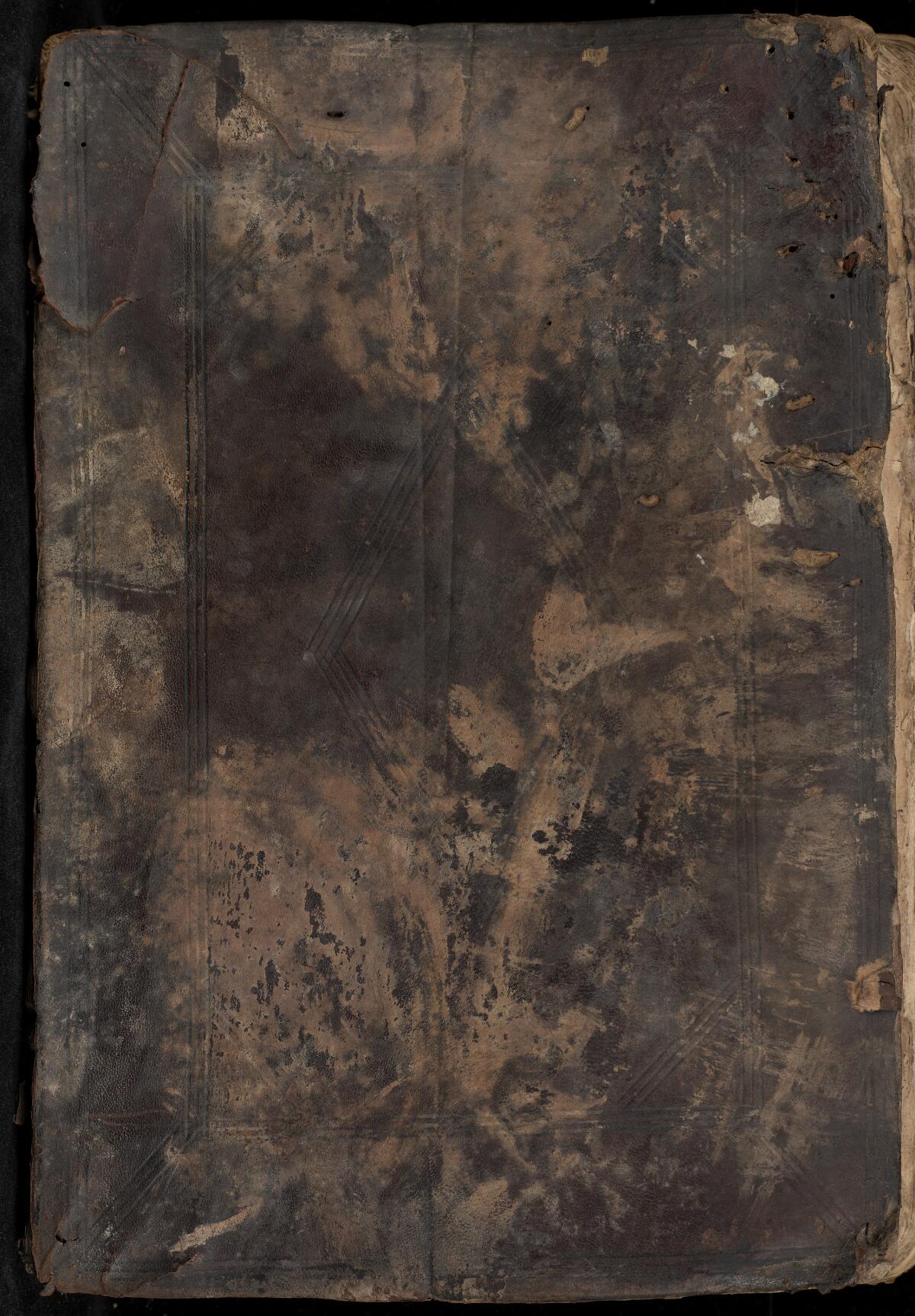 Back cover, Gaster Hebrew MS 673 (Latter Prophets)