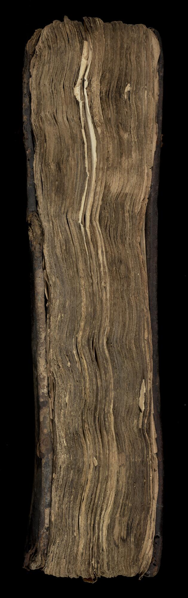 Fore-edge, Gaster Hebrew MS 673 (Latter Prophets)