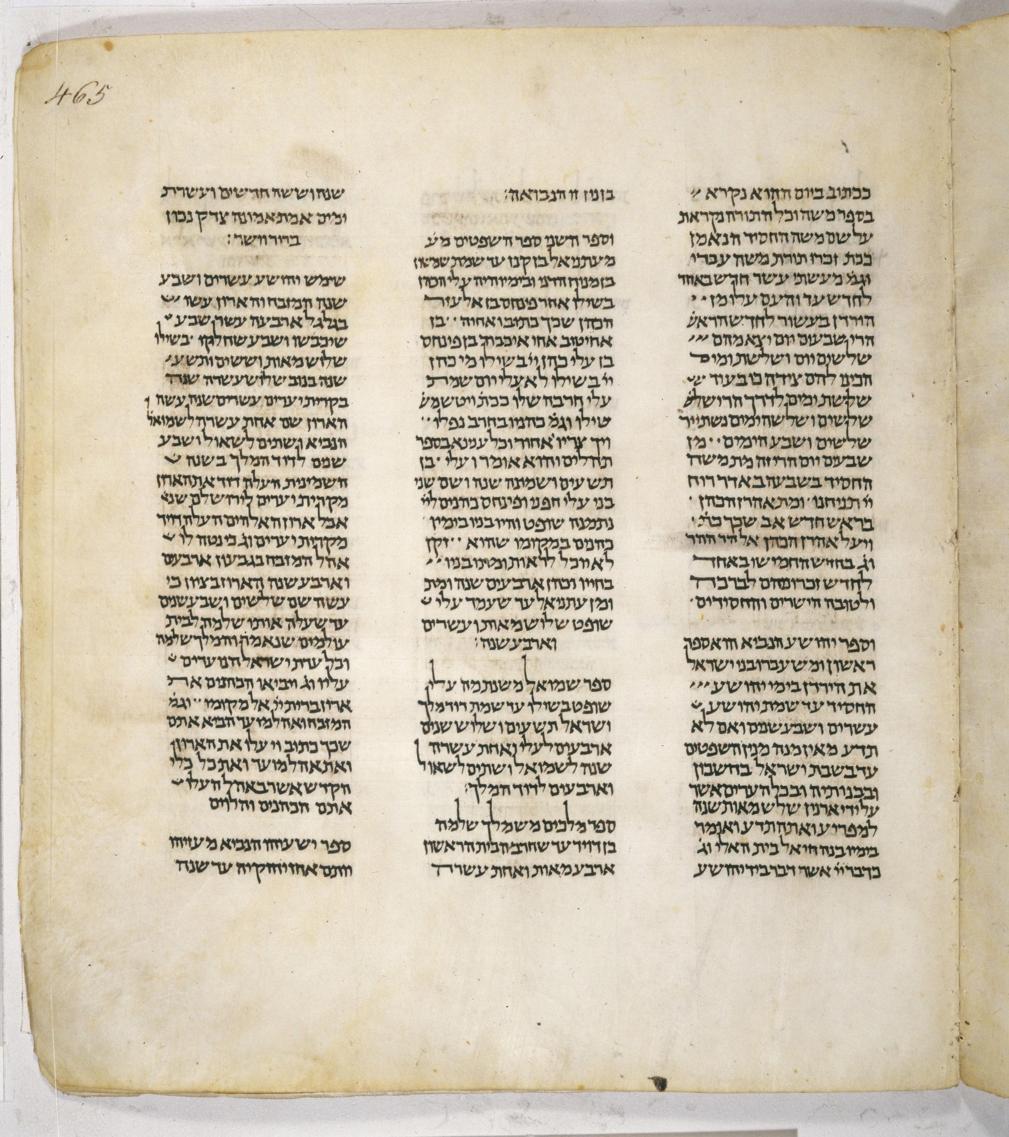 465 recto, Leningrad Codex